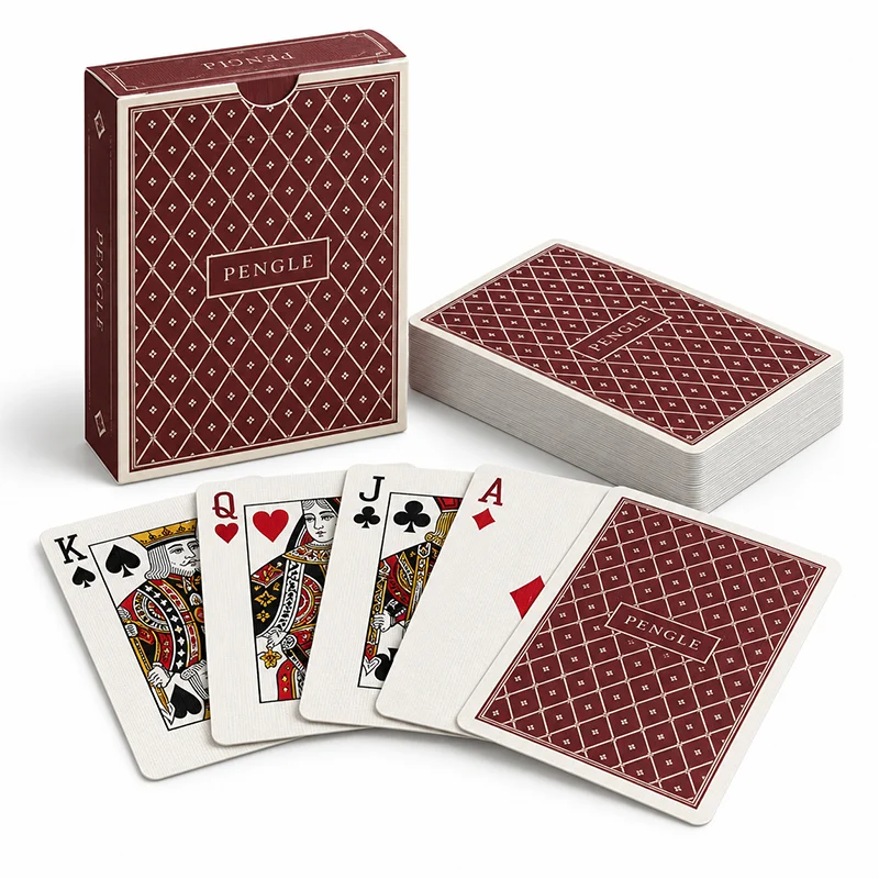 Custom Black Core Linen Playing Cards
