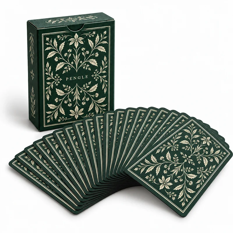 Custom Bridge Size Playing Cards with Linen Texture