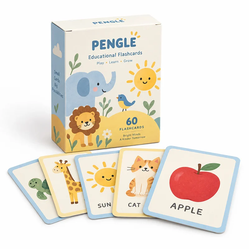 Custom Educational Flash Cards with Storage Box